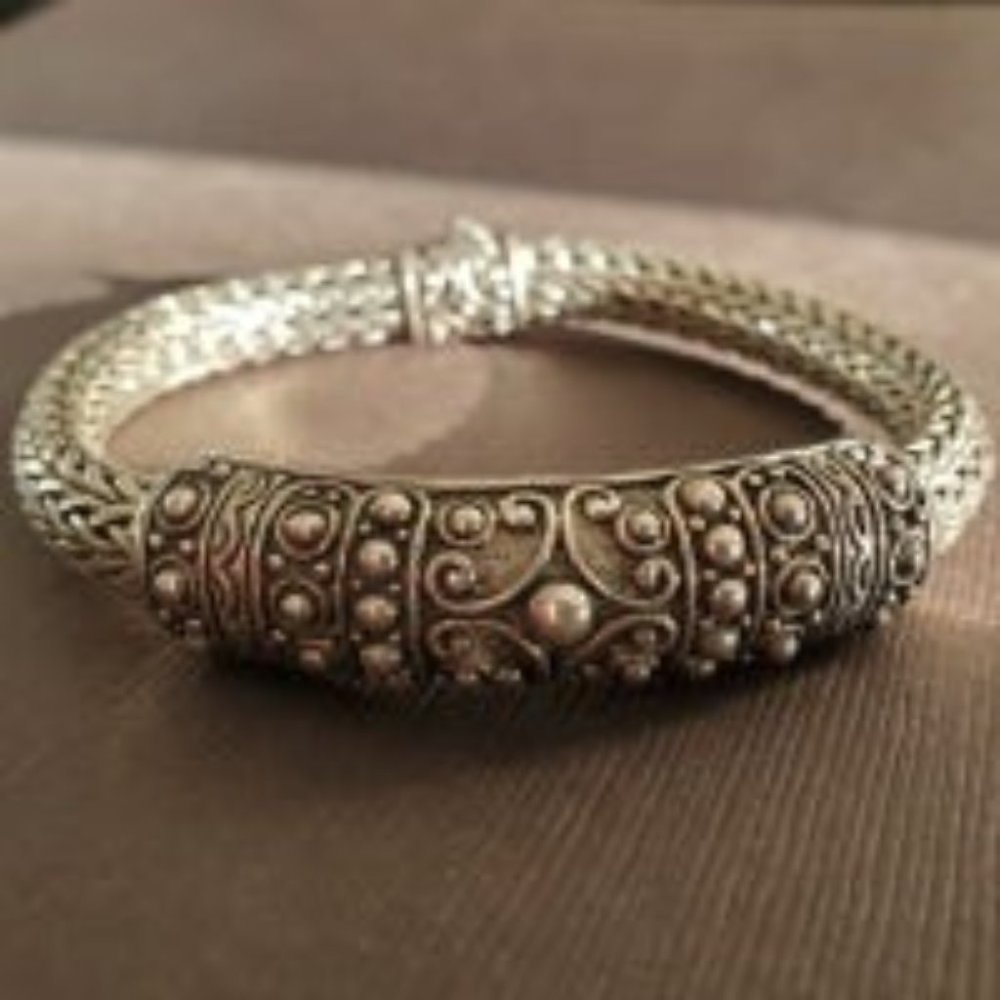 Classic Chain Bali Bracelet - 925 Sterling Silver